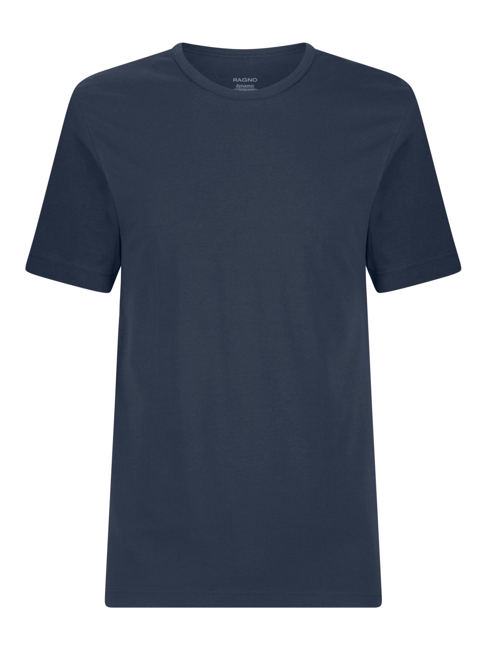 Maglia uomo manica corta con collo a punta in filo di Scozia