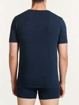 Dynamic - Maglietta girocollo a manica corta in cotone elasticizzato Blu Uomo - Ragno