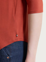 Maglietta con scollo a barchetta in Viscosa Summer Rossi Donna - Ragno