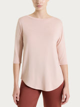 Maglietta con scollo a barchetta in Viscosa Summer Rosa Donna - Ragno