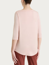 Maglietta con scollo a barchetta in Viscosa Summer Rosa Donna - Ragno
