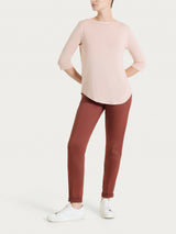 Maglietta con scollo a barchetta in Viscosa Summer Rosa Donna - Ragno