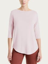 Maglietta con scollo a barchetta in Viscosa Summer Rosa Donna - Ragno