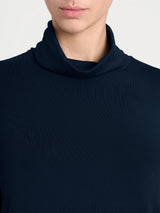 Dolcevita in Jersey Strech Winter Viscosa Blu Donna - Ragno