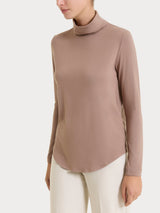 Dolcevita in Jersey Strech Winter Viscosa Marroni Donna - Ragno