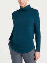 Dolcevita in Jersey Strech Winter Viscosa Blu Donna - Ragno