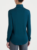 Dolcevita in Jersey Strech Winter Viscosa Blu Donna - Ragno