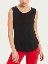 Top a spalla larga in Viscosa Summer Neri Donna - Ragno