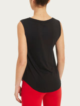 Top a spalla larga in Viscosa Summer Neri Donna - Ragno
