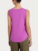 Top a spalla larga in Viscosa Summer Viola Donna - Ragno