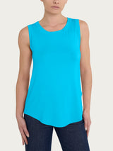 Top a spalla larga in Viscosa Summer Azzurri Donna - Ragno