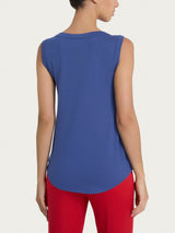 Top a spalla larga in Viscosa Summer Blu Donna - Ragno