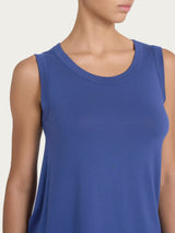 Top a spalla larga in Viscosa Summer Blu Donna - Ragno