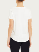 Maglietta a manica corta in Viscosa Summer Bianchi Donna - Ragno