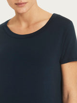 Maglietta a manica corta in Viscosa Summer Blu Donna - Ragno