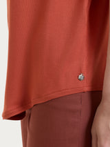 Maglietta a manica corta in Viscosa Summer Rossi Donna - Ragno