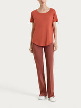 Maglietta a manica corta in Viscosa Summer Rossi Donna - Ragno