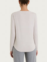 Maglietta con collo a barchetta in Eco Viscosa Bianchi Donna - Ragno