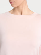 Maglietta con collo a barchetta in Jersey Strech Winter Viscosa Rosa Donna - Ragno