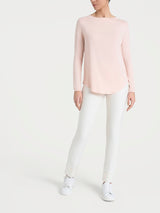 Maglietta con collo a barchetta in Eco Viscosa Rosa Donna - Ragno