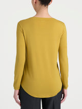 Maglietta con collo a barchetta in Eco Viscosa Gialli Donna - Ragno