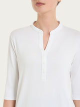 Maglietta a manica 3/4 in Viscosa Summer Bianchi Donna - Ragno