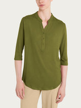 Maglietta a manica 3/4 in Viscosa Summer Verdi Donna - Ragno