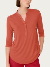 Maglietta a manica 3/4 in Viscosa Summer Rossi Donna - Ragno