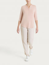 Maglietta a manica 3/4 in Viscosa Summer Rosa Donna - Ragno