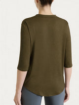 Maglietta a manica 3/4 in Viscosa Summer Verdi Donna - Ragno