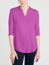 Maglietta a manica 3/4 in Viscosa Summer Viola Donna - Ragno