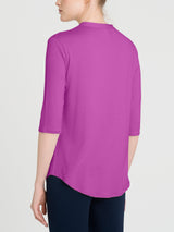 Maglietta a manica 3/4 in Viscosa Summer Viola Donna - Ragno