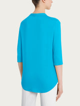 Maglietta a manica 3/4 in Viscosa Summer Azzurri Donna - Ragno