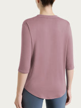 Maglietta a manica 3/4 in Viscosa Summer Viola Donna - Ragno