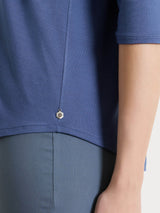 Maglietta a manica 3/4 in Viscosa Summer Blu Donna - Ragno