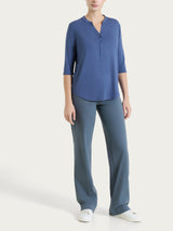 Maglietta a manica 3/4 in Viscosa Summer Blu Donna - Ragno