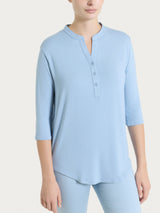 Maglietta a manica 3/4 in Viscosa Summer Azzurri Donna - Ragno