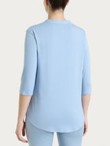 Maglietta a manica 3/4 in Viscosa Summer Azzurri Donna - Ragno