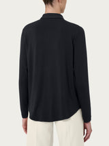 Camicia in Jersey Strech Winter Viscosa Neri Donna - Ragno