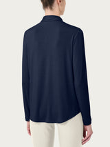 Camicia in Jersey Strech Winter Viscosa Blu Donna - Ragno