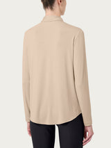 Camicia in Jersey Strech Winter Viscosa Marroni Donna - Ragno