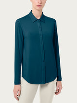 Camicia in Eco Viscosa Blu Donna - Ragno