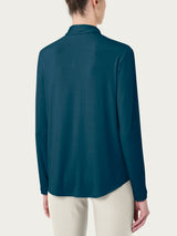 Camicia in Eco Viscosa Blu Donna - Ragno