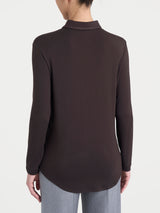 Camicia in Jersey Strech Winter Viscosa Marroni Donna - Ragno