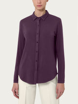 Camicia in Jersey Strech Winter Viscosa Viola Donna - Ragno