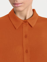 Camicia in Jersey Strech Winter Viscosa Arancioni Donna - Ragno