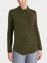 Camicia in Jersey Strech Winter Viscosa Verdi Donna - Ragno