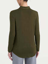 Camicia in Jersey Strech Winter Viscosa Verdi Donna - Ragno