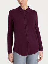 Camicia in Jersey Strech Winter Viscosa Viola Donna - Ragno
