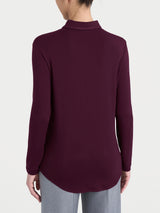 Camicia in Jersey Strech Winter Viscosa Viola Donna - Ragno